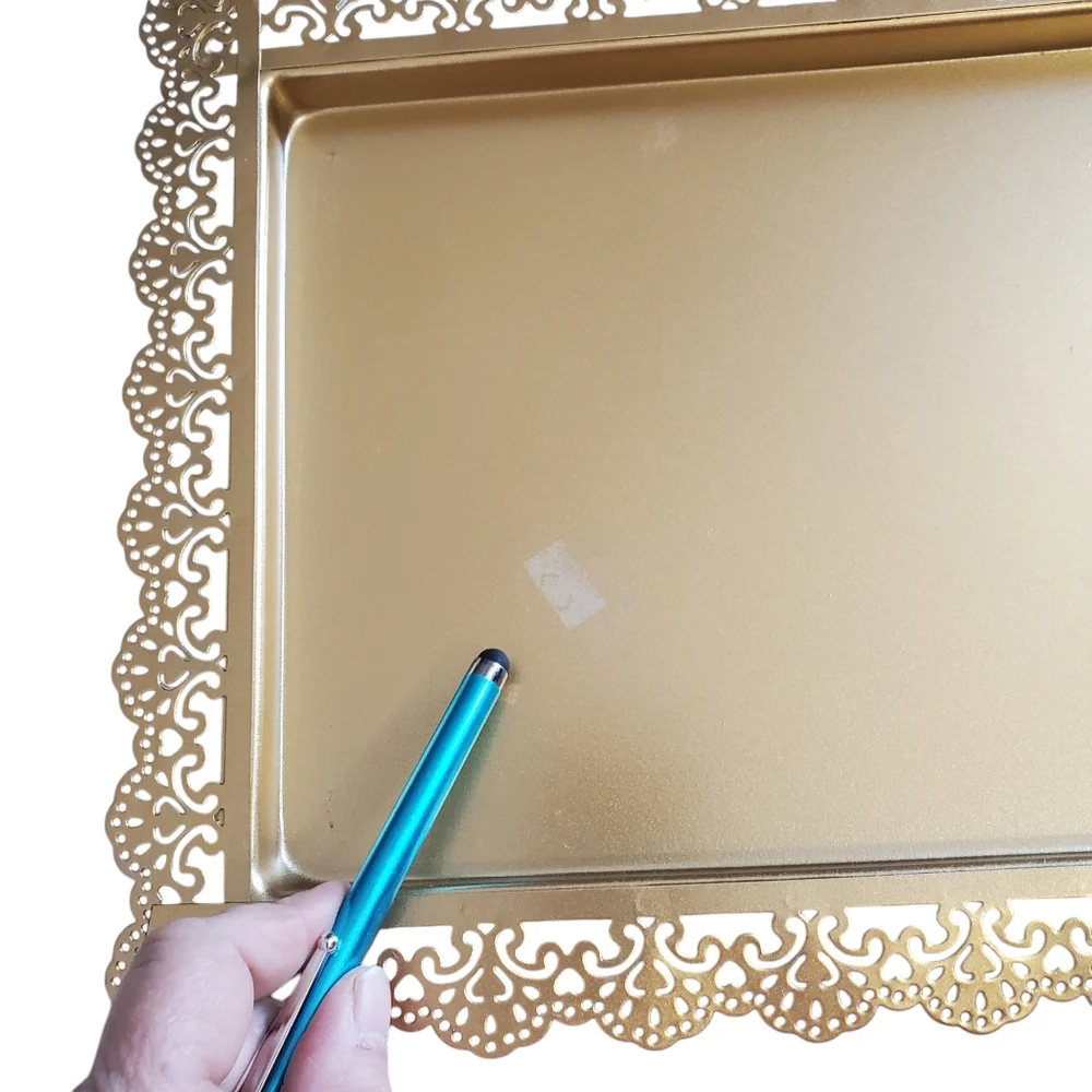 Metal Jewelry Trays 2 Piece Gold / Copper Color Organization